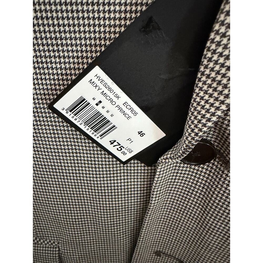 The Kooples black houndstooth 2 button blazer jacket sz 46 - Picture 5 of 7